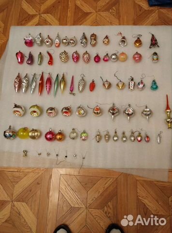 Ёлочные игрушки времён СССР