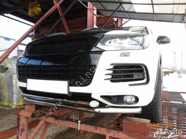 Защита передняя из нержавейки Volkswagen Touareg