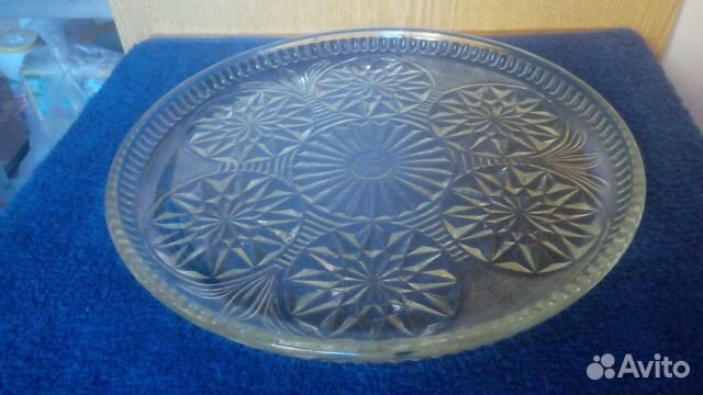 Хрустальный поднос СССР
