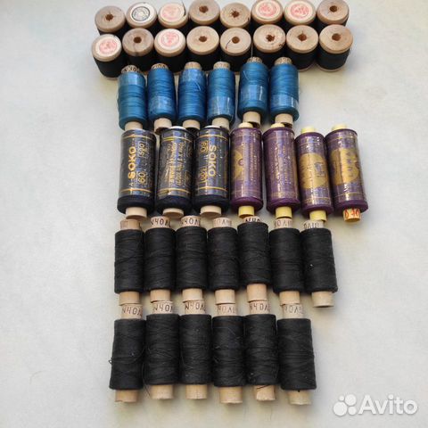 Нитки х/б, шелк, лавсан (СССР и Югославия)