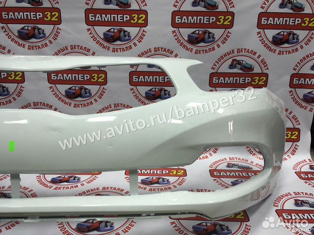 Бaмпep пeрeдний Кiа Сееd (Киa Сид) 12- в цвeт белы