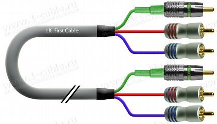 1K-AV1-05 Кабель видео + стерео звук,3xRCA-3xRCA