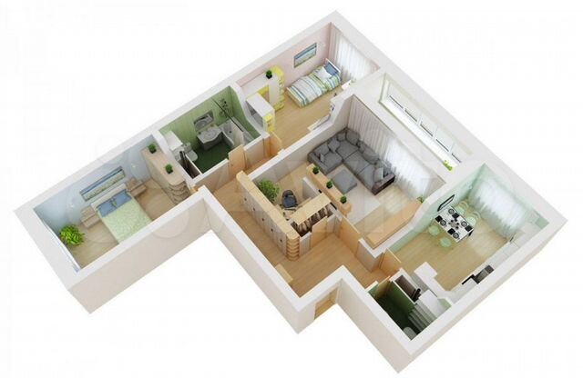 3-к. квартира, 91,5 м², 10/13 эт.