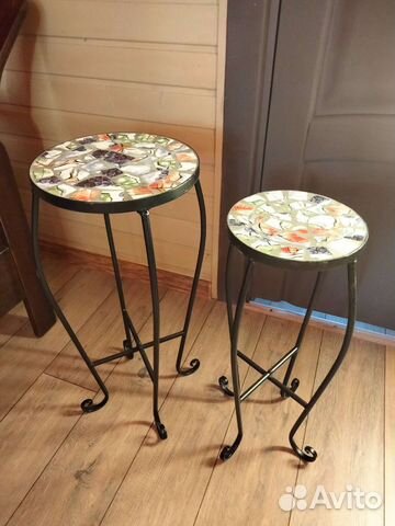 Подставка для цветов напольная металлическая