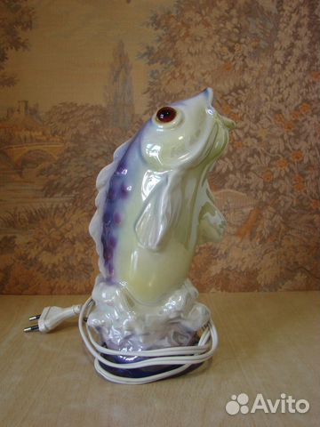 Светильник Рыбка, фарфор, Германия 1970-е