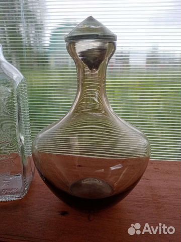 Графин, вазочка цветное стекло СССР