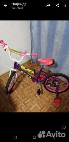Детский велосипед для девочки новый