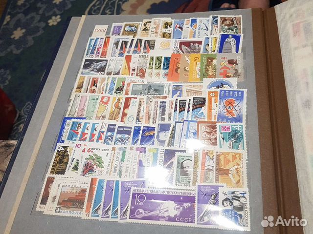 Почтовые марки СССР 1962 год негашеные
