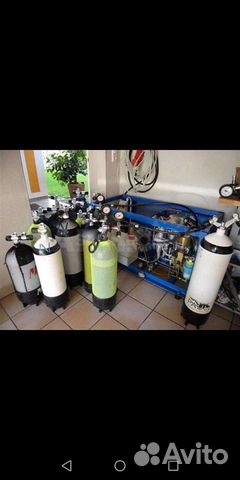 Забивка, заправка баллонов воздухом