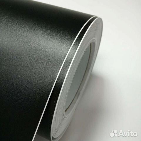 Автовинил плёнка чёрная текстурная матовая