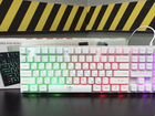 Белая игровая клавиатура Nakatomi с подсветкой
