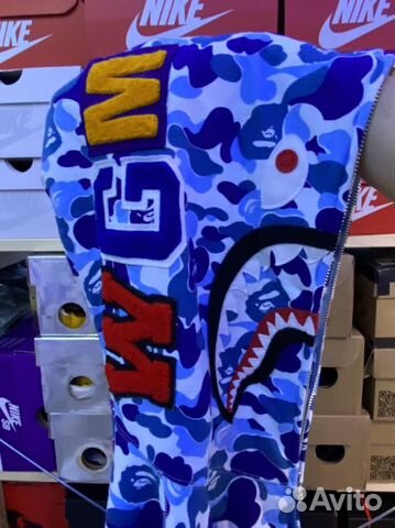 Bape shark zip hoodie оригинал