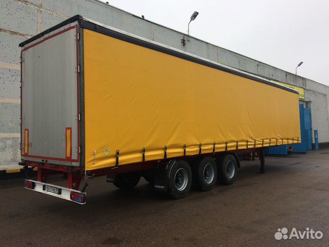 Тент на сдвижную крышу полуприцепа