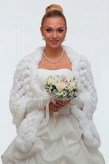 Палантин из меха кролика