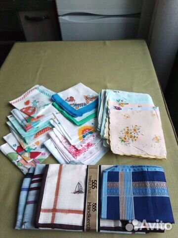 Постельное белье, носовые платочки