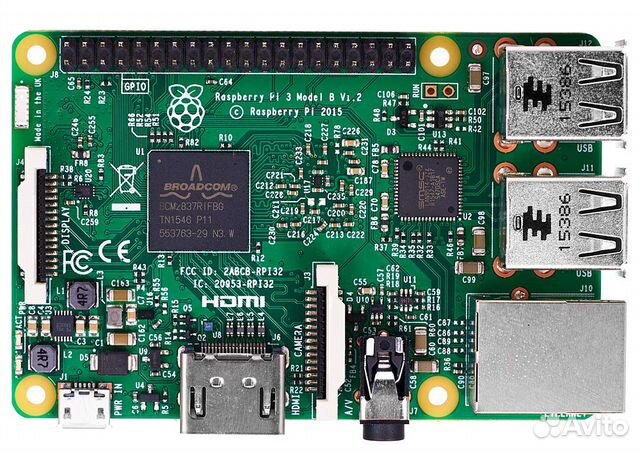 Микрокомпьютер Raspberry Pi 3 model B