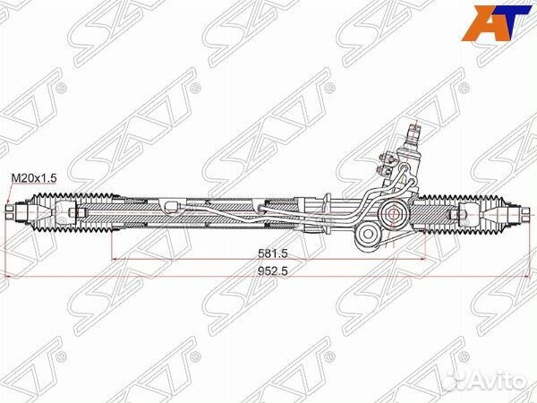 Рейка рулевая toyota hilux surf