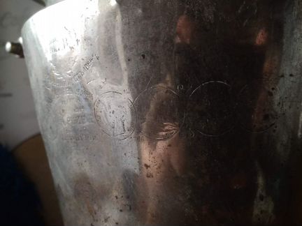 Самовар дровяной - рюмка медальная на 3 литра