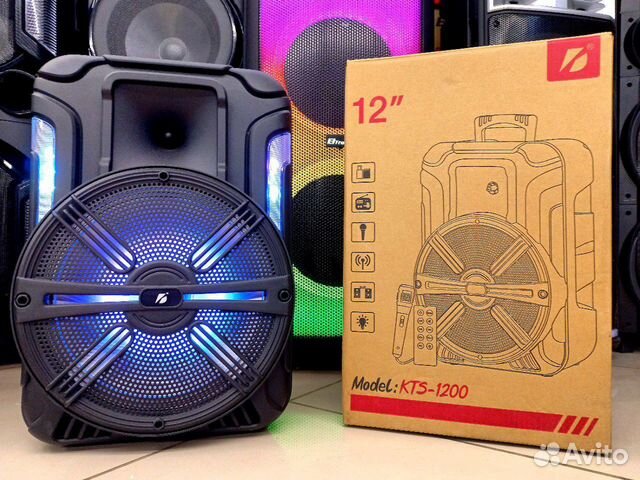 Большая Bluetooth колонка 80ватт KTS-1200