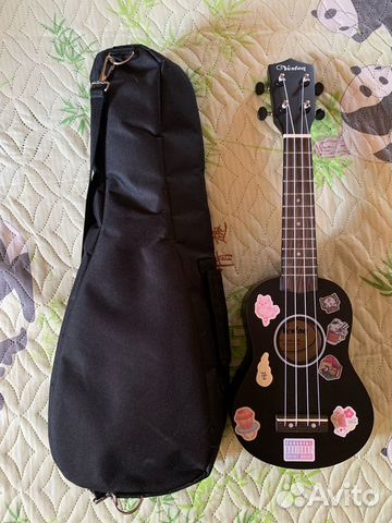 Гитара укулеле, новая, с чехлом