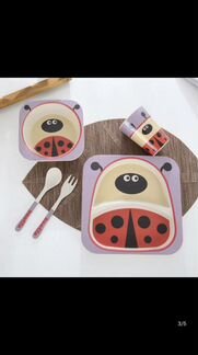 Посуда бамбуковая для детей