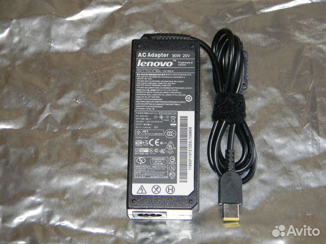 Блок питания для ноутбука Lenovo 20v 4.5a USB нов
