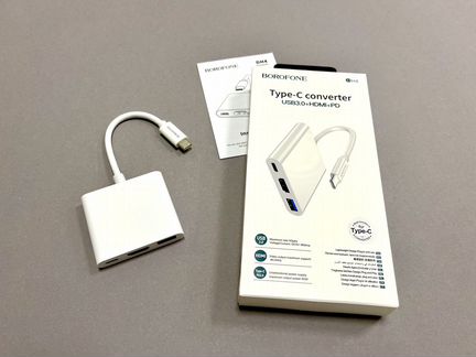 Переходник для Macbook 3в1 Type-C