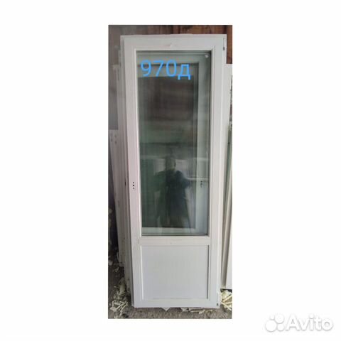 Дверь бу пластиковая, 2120(в) х 750(ш) № 970Д