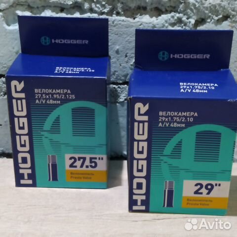 Велокамера hogger 48 мм 27,5