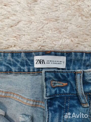 Джинсовые шорты zara 36