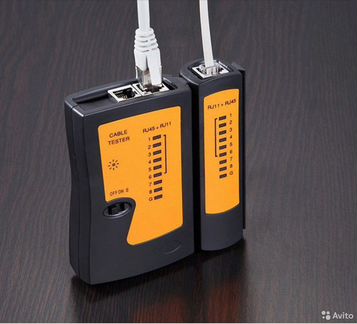 Новый. Тестер сетевого кабеля RJ45 и RJ11