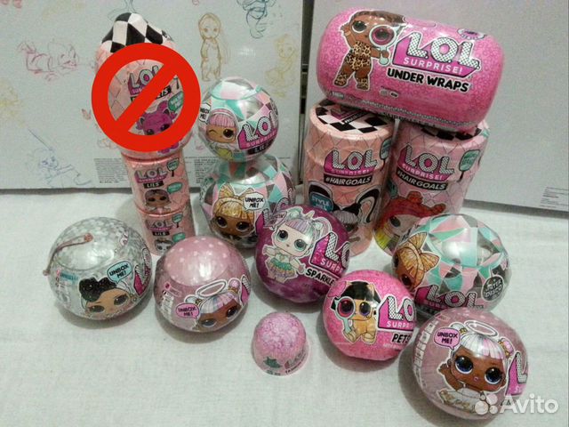 Куклы L.O.L surprise glam glitter и др. в шарах