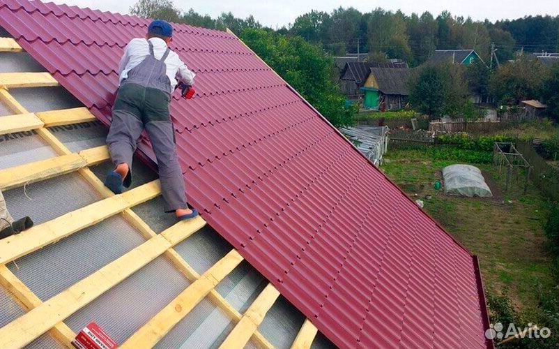 Замена кровли ондулин на металлочерепицу