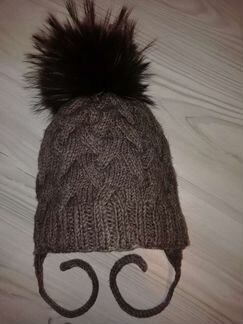 Шапка зимняя детская на 6-8 лет