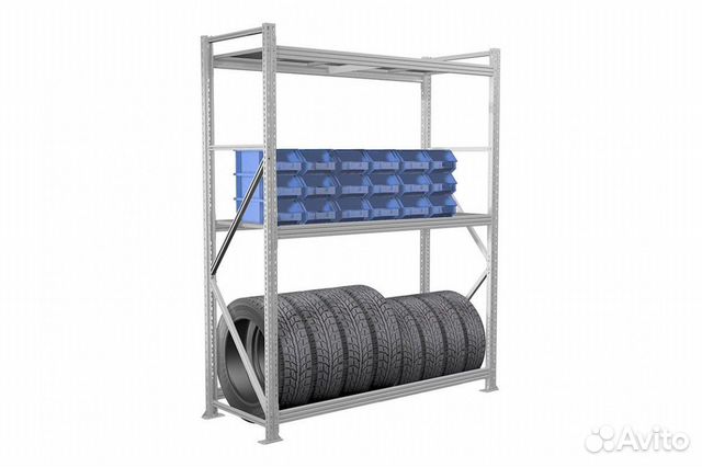 Стеллаж для шин и дисков 2000*1500*600 (3 яруса)