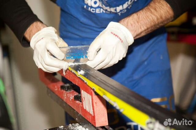 Подготовка лыж к соревнованиям, на тренировки