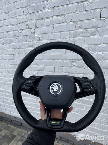 Руль skoda Vrs total black