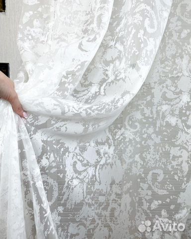 Тюль Италия Шелк (белый)