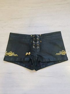 Шорты кожа Philipp Plein, новые, оригинал