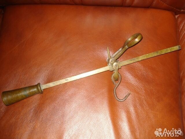 Старинный латунный безмен