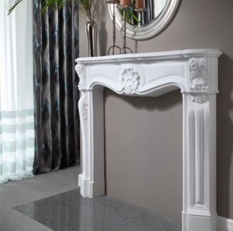 Фальш камин, каминный портал декоративный из гипса