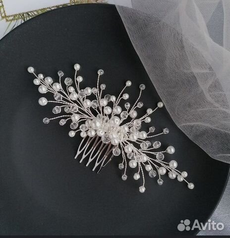 Свадебный гребень ручной работы
