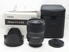 Объектив Sigma AF 35mm f/1.4 DG HSM Art Canon EF объявление продам