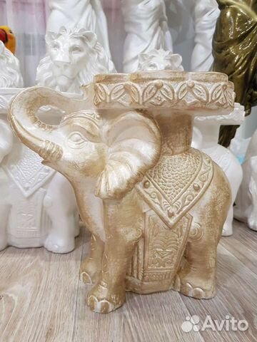 Столик-подставка-кашпо Слон