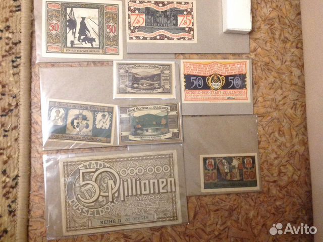 Пфенинги 50, 75(50 миллионов )
