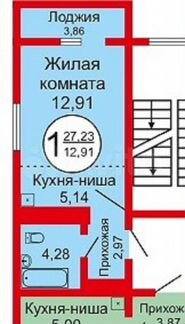 Квартира-студия, 30 м², 5/17 эт.