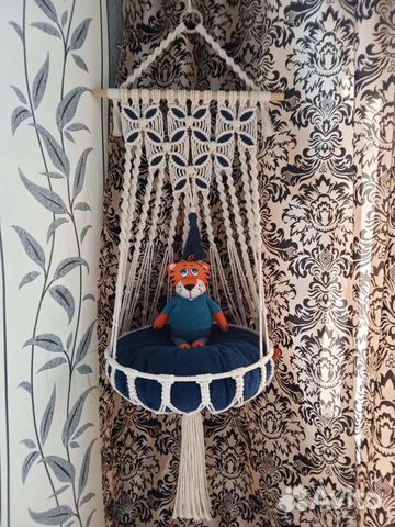Макраме гамак лежанка для кошки