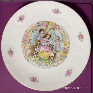 Тарелка декоративная Англия винтаж День Валентина