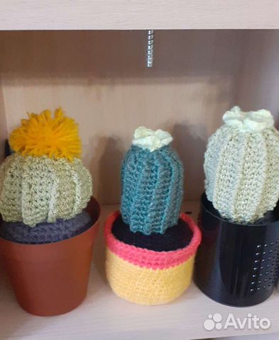 Кактусы ручной работы