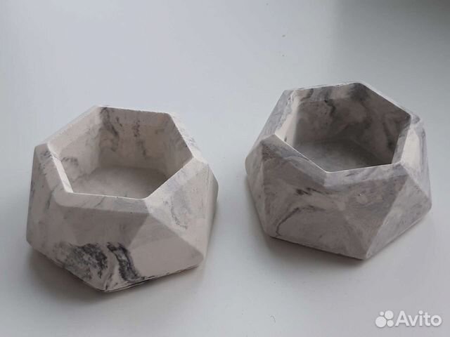 Кашпо из гипса